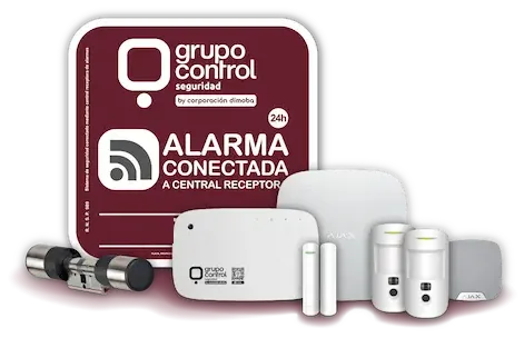 Kit Alarma + Cerradura Inteligente de Grupo Control