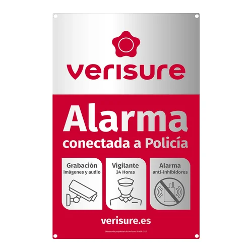 Placa disuasoria de Securitas Direct