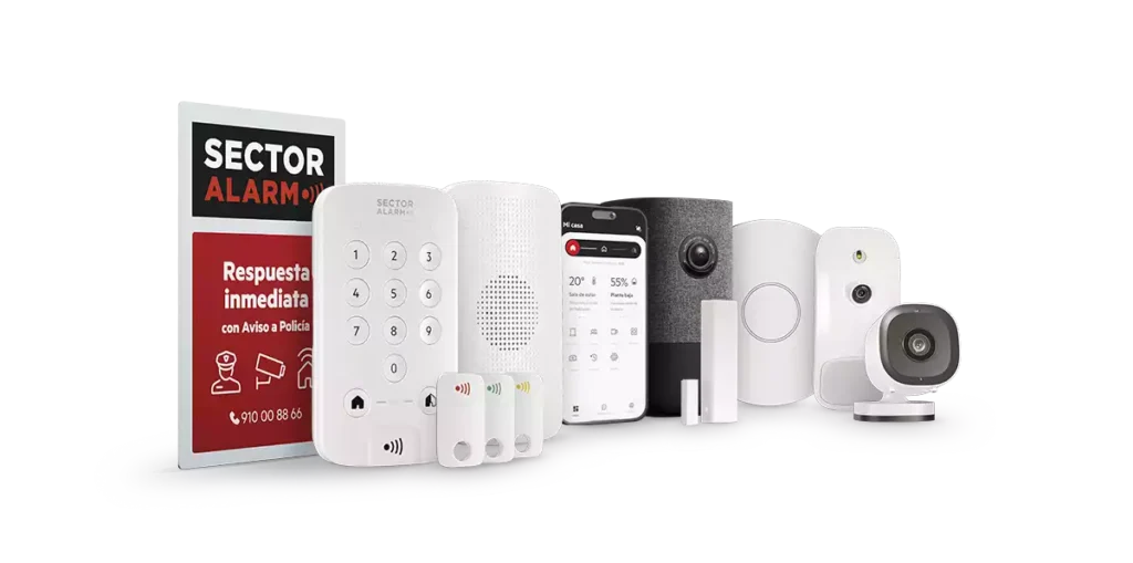 Instalación de una alarma de Sector Alarm en una vivienda