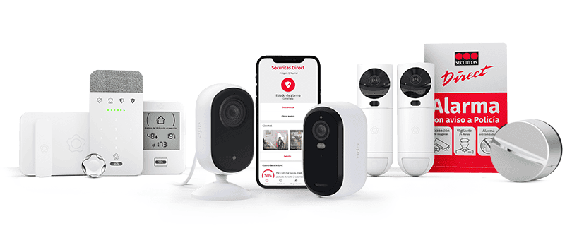 Alarma para casa con cámaras y cerradura inteligente