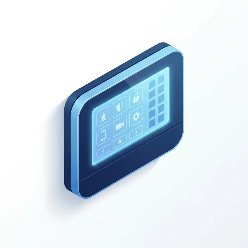 Panel de control de la alarma